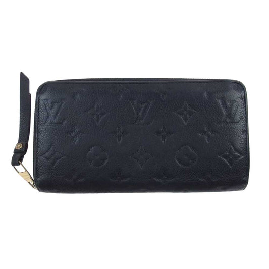 LOUIS VUITTON ルイ・ヴィトン M61864 モノグラム・アンプラント ジッピー ウォレット ノワール ブラック系【中古】