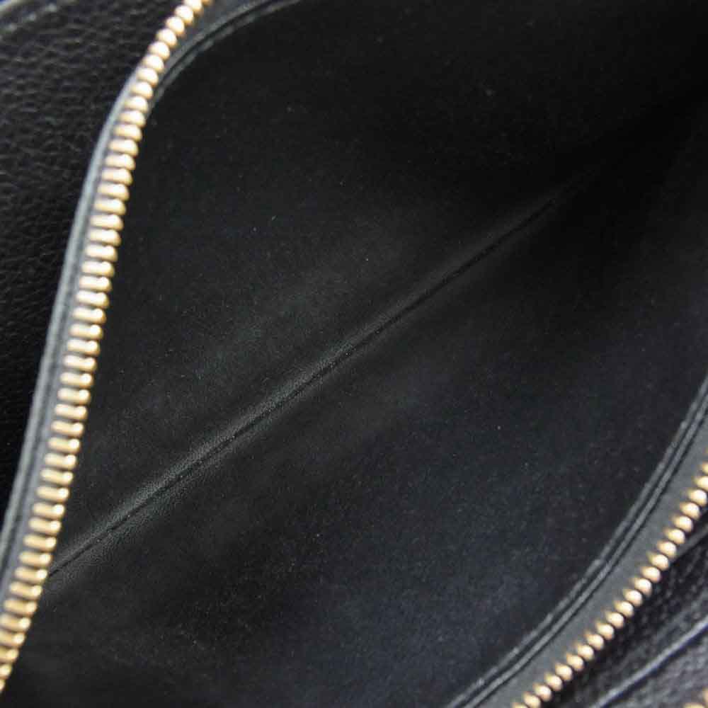 LOUIS VUITTON ルイ・ヴィトン M61864 モノグラム・アンプラント ジッピー ウォレット ノワール ブラック系【中古】