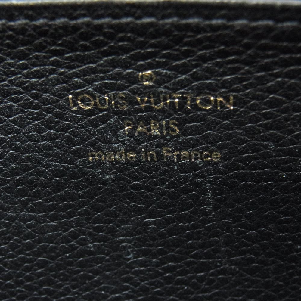 LOUIS VUITTON ルイ・ヴィトン M61864 モノグラム・アンプラント ジッピー ウォレット ノワール ブラック系【中古】