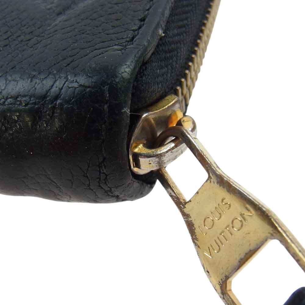 LOUIS VUITTON ルイ・ヴィトン M61864 モノグラム・アンプラント ジッピー ウォレット ノワール ブラック系【中古】