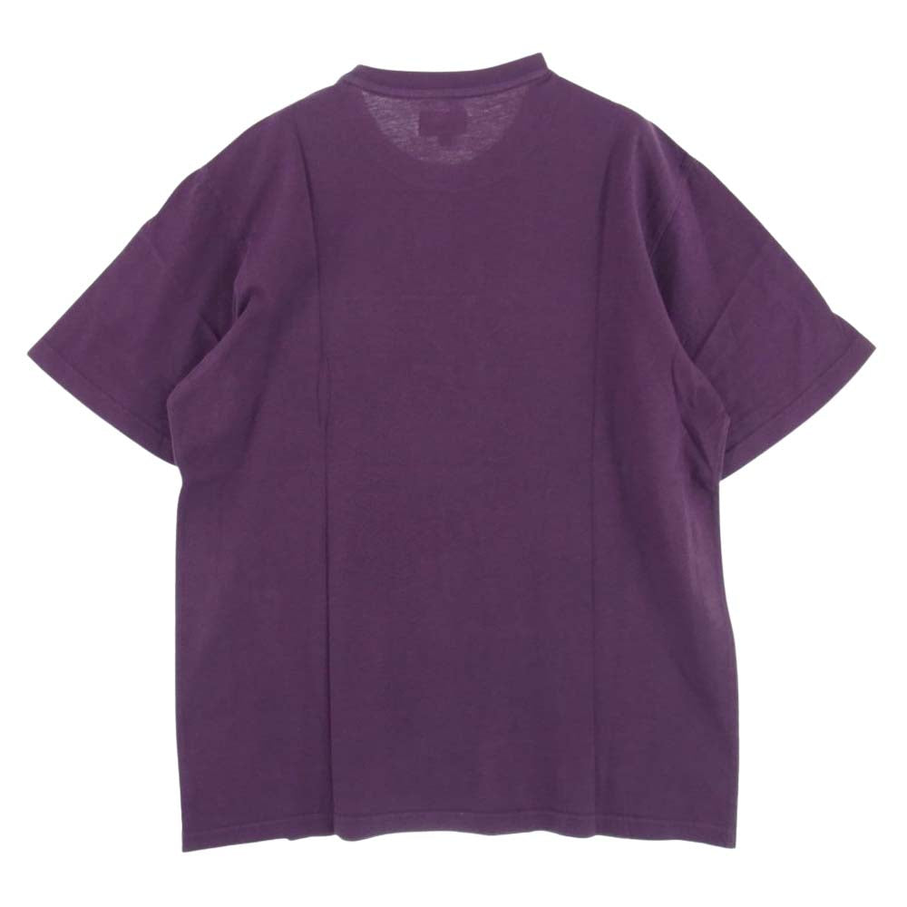 Supreme シュプリーム 21AW Embossed Vines S/S Top エンボス バインズ ロゴ 半袖 Tシャツ パープル系 M【美品】【中古】