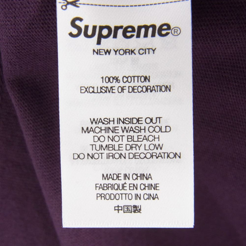 21AW Supreme  Embossed Vines S/S Top