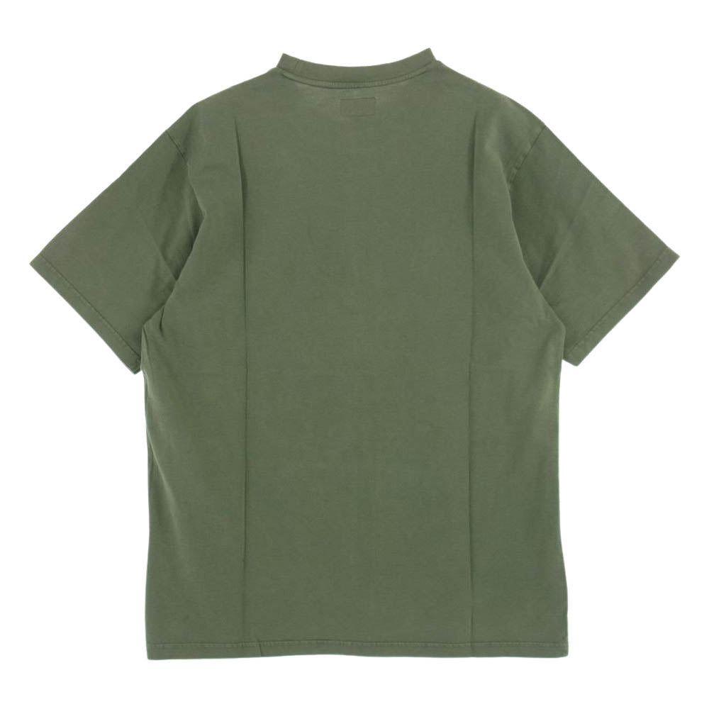 Supreme シュプリーム 22SS Acid Wash S/S Top 刺繍ロゴ 半袖 Tシャツ  カーキ系 M【新古品】【未使用】【中古】