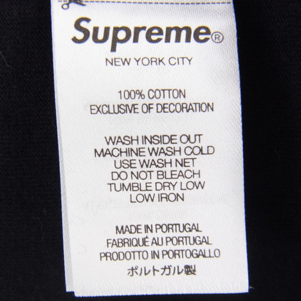 Supreme シュプリーム 22AW Intarsia S/S Top インターシャ ロゴ プリント 半袖 Tシャツ ブラック系 M【極上美品】【中古】