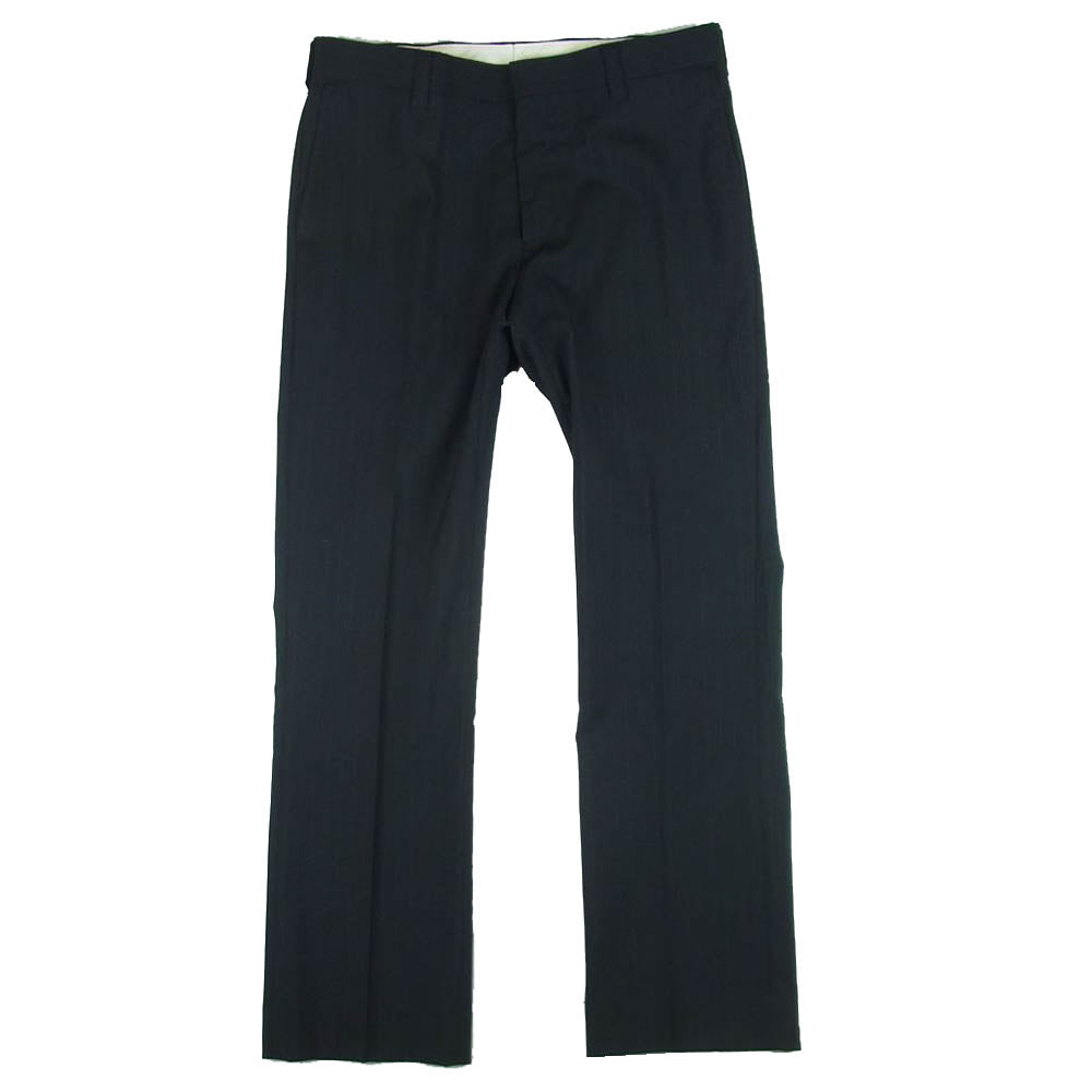 WACKO MARIA ワコマリア 20AW GP-107-BLANKLINE PLEATED TROUSERS TYPE-1 ワンタック スラックス パンツ ブラック系 L【中古】