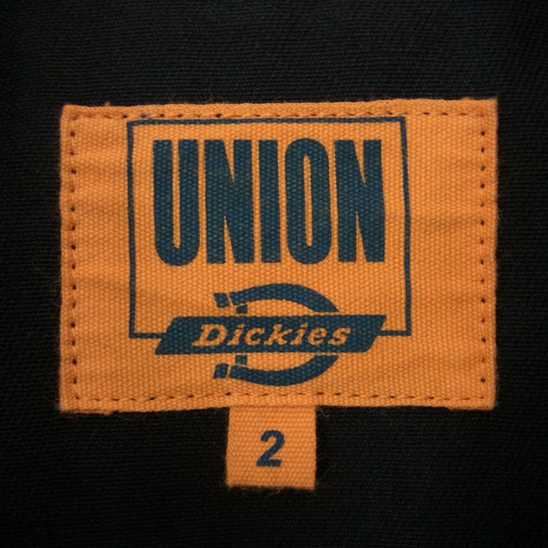 ユニオン 21AW 213M10UO01 × DICKIES OVERSIZED WORK SHIRT ディッキーズ オーバーサイズ ワーク シャツ ブラック系 M【中古】