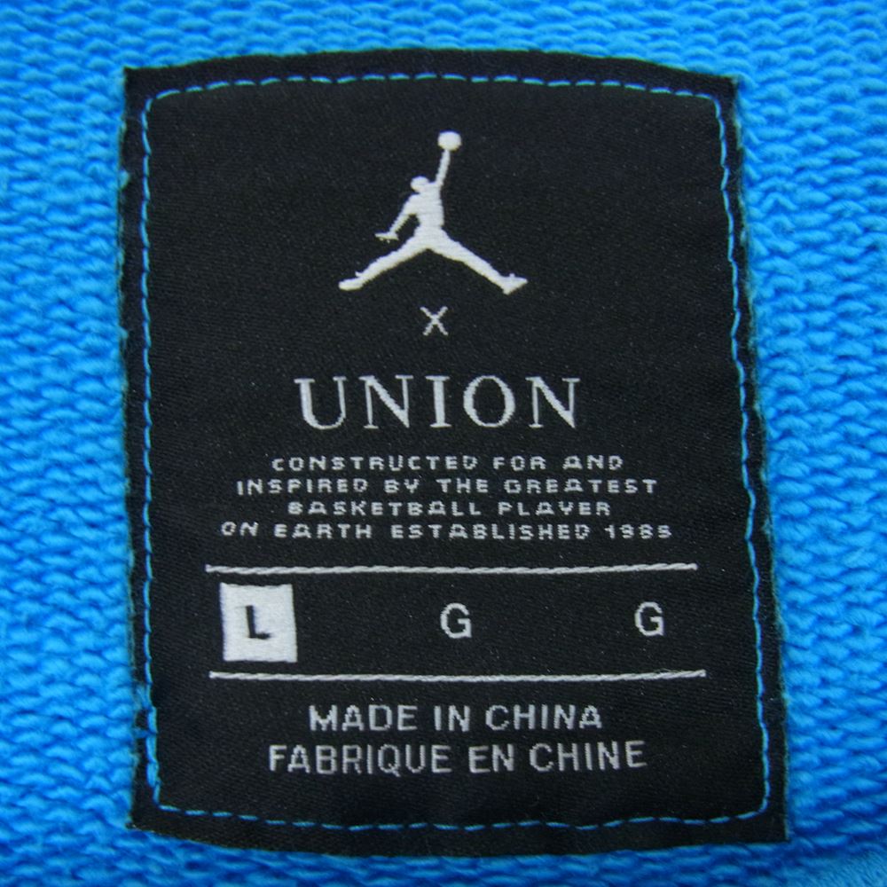 ユニオン DJ9522-483 × Nike Jordan クルーネック スウェット ブルー系