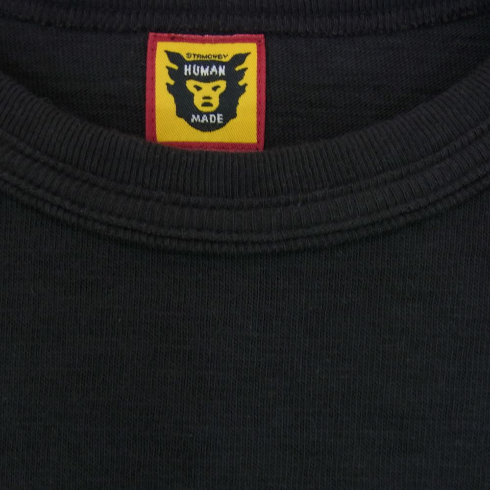 HUMAN MADE ヒューマンメイド × KAWS カウズ DRY ALLS ダック プリント クルーネック 半袖 Tee ブラック系 XL【中古】