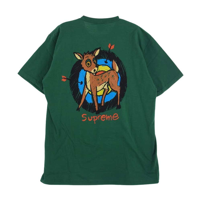 Supreme シュプリーム 22SS  Deer Tee ディアー 半袖 Tシャツ グリーン系 M【新古品】【未使用】【中古】