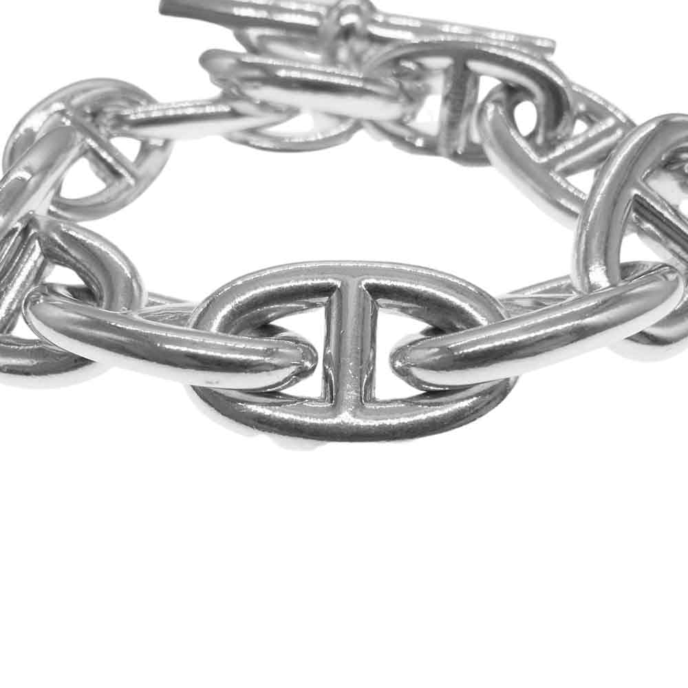 HERMES エルメス シェーヌダンクル TGM 11コマ ブレスレット シルバー系【中古】