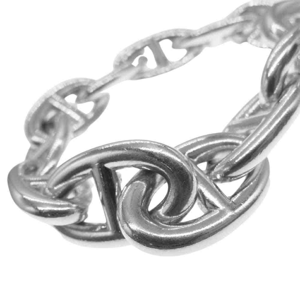 HERMES エルメス シェーヌダンクル TGM 11コマ ブレスレット シルバー系【中古】