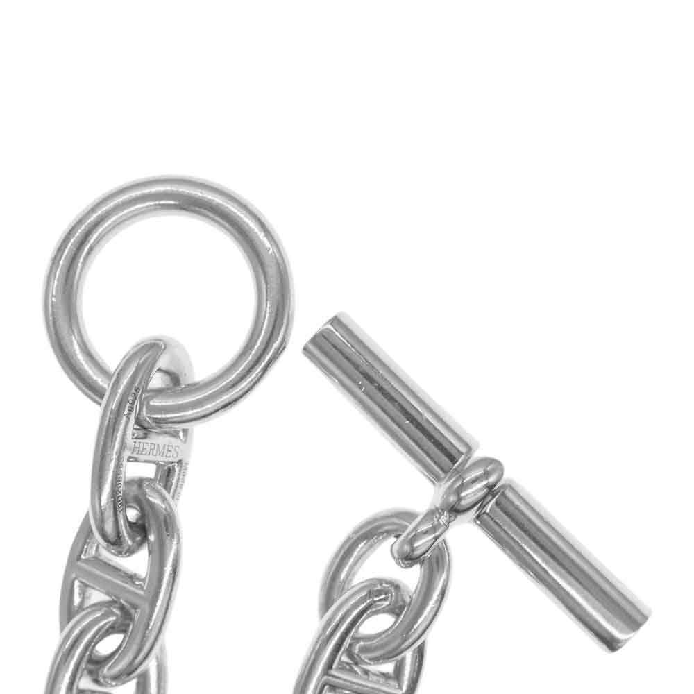 HERMES エルメス シェーヌダンクル TGM 11コマ ブレスレット シルバー系【中古】