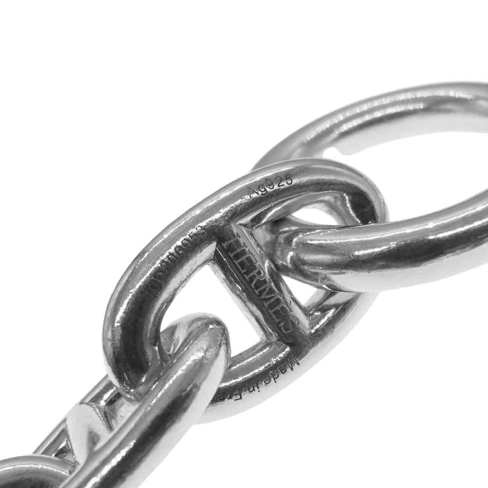 HERMES エルメス シェーヌダンクル TGM 11コマ ブレスレット シルバー系【中古】