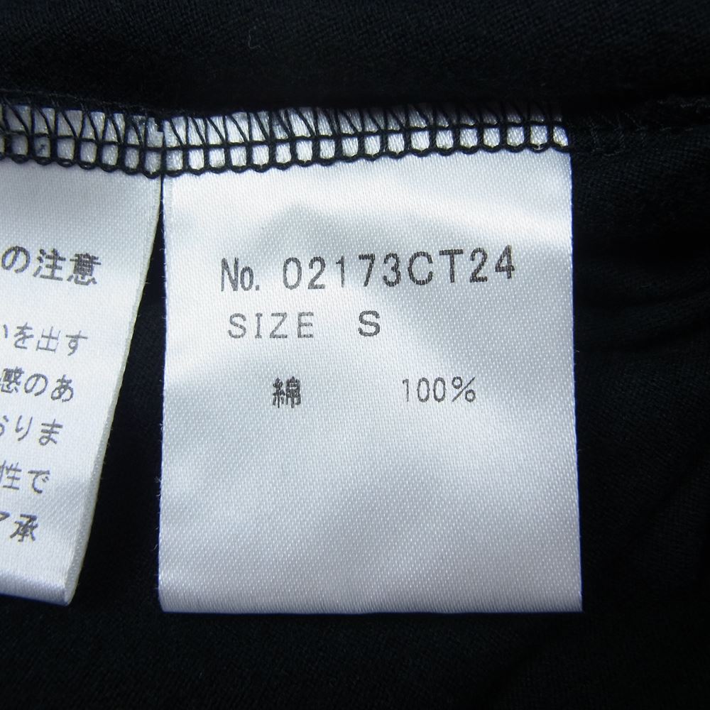 HYSTERIC GLAMOUR ヒステリックグラマー 02173CT24 × Lewis Leathers ルイスレザー ガール プリント 半袖 Tシャツ ブラック系 S【中古】