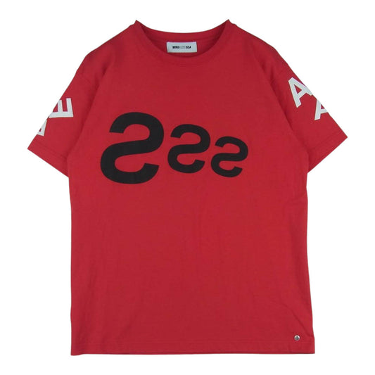 WIND AND SEA ウィンダンシー WDS-SNKR-02 SNKR DUNK スニダン 半袖 Tシャツ TEE コットン 中国製 レッド系 S【中古】