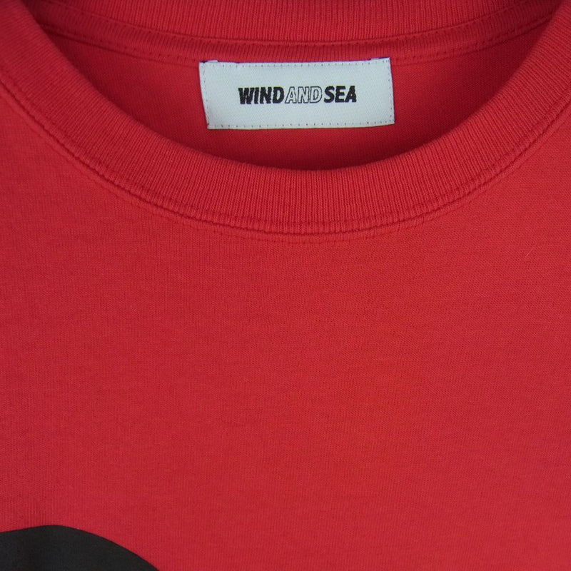WIND AND SEA ウィンダンシー WDS-SNKR-02 SNKR DUNK スニダン 半袖 Tシャツ TEE コットン 中国製 レッド系 S【中古】