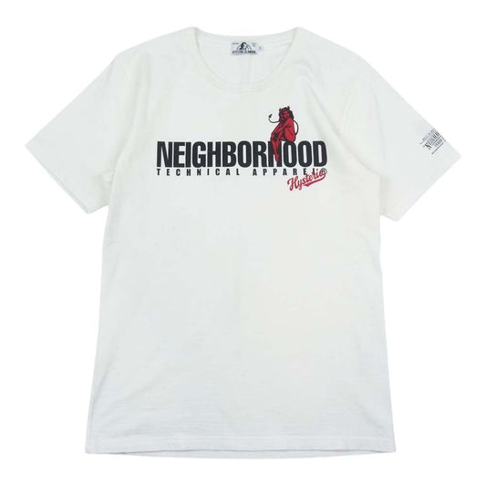 HYSTERIC GLAMOUR ヒステリックグラマー 0253CT17 × NEIGHBORHOOD ネイバーフッド DEVIL WOMAN プリント Tシャツ 半袖  ホワイト系 S【中古】