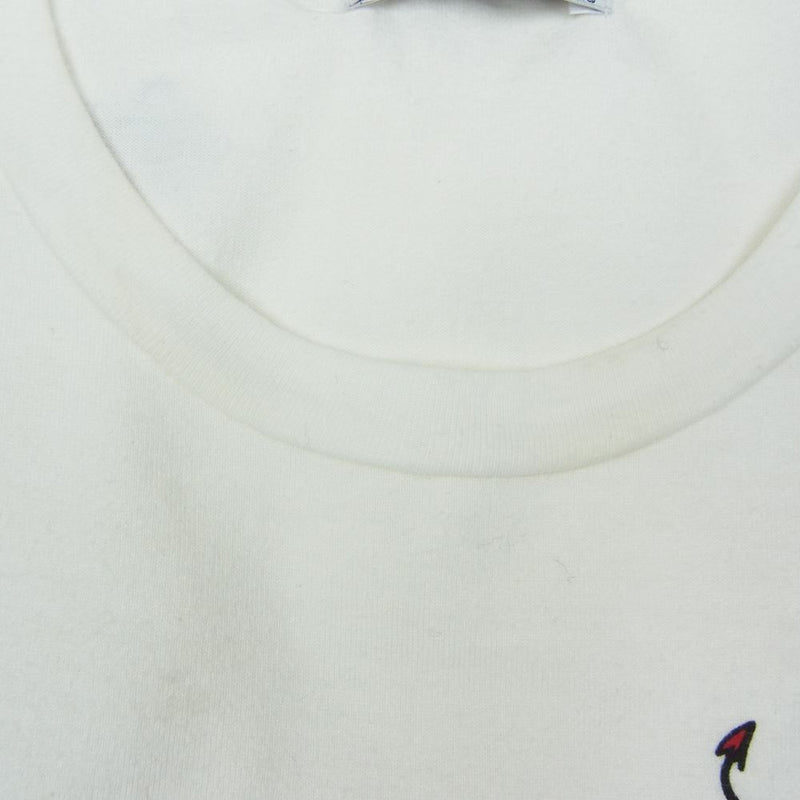 HYSTERIC GLAMOUR ヒステリックグラマー 0253CT17 × NEIGHBORHOOD ネイバーフッド DEVIL WOMAN プリント Tシャツ 半袖  ホワイト系 S【中古】