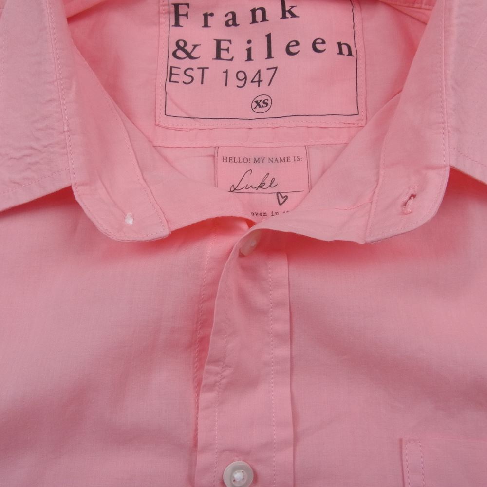 フランクアンドアイリーン コットン 長袖 シャツ ピンク系 XS【中古】