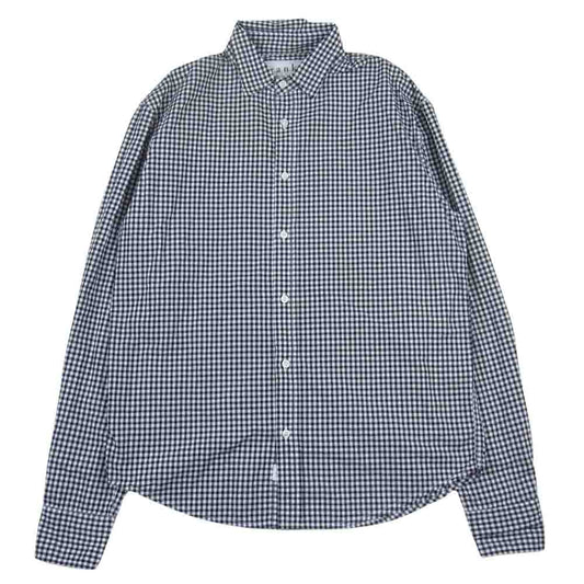 フランクアンドアイリーン 長袖 ギンガム チェック シャツ ブラック系 XXS【中古】