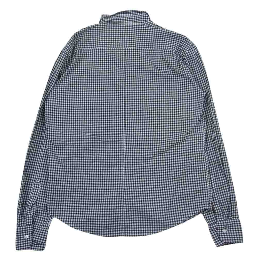 フランクアンドアイリーン 長袖 ギンガム チェック シャツ ブラック系 XXS【中古】