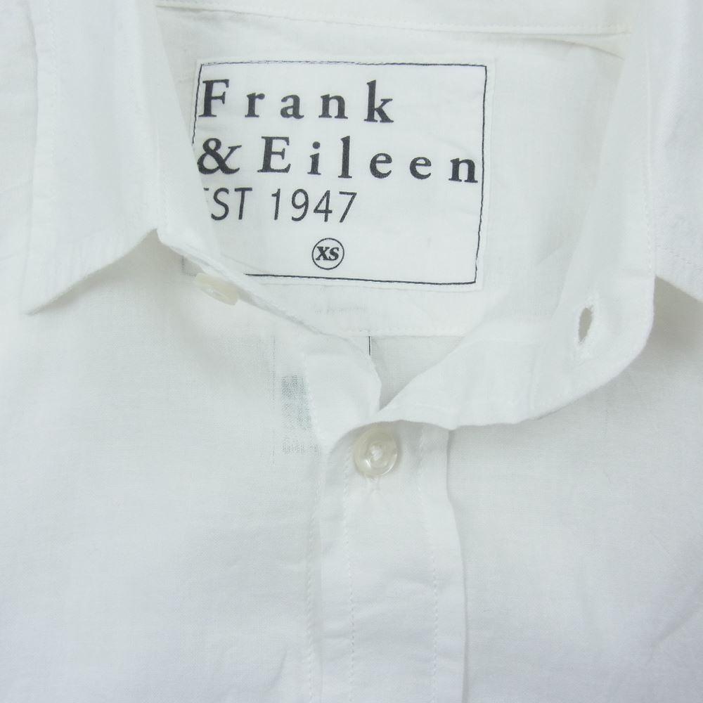 フランクアンドアイリーン コットン 長袖 シャツ ホワイト ホワイト系 XS【中古】