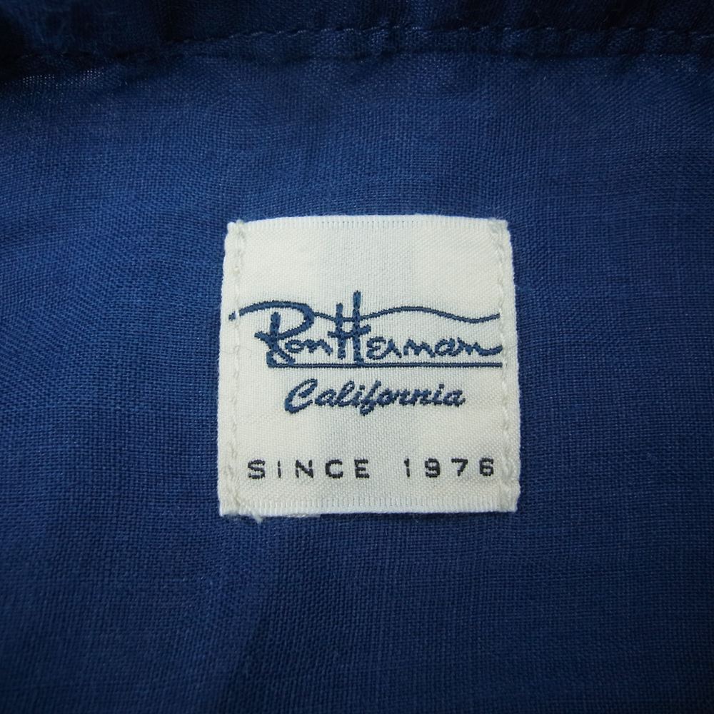 Ron Herman ロンハーマン 2920700057 半袖 リネン シャツ ネイビー系 S【中古】