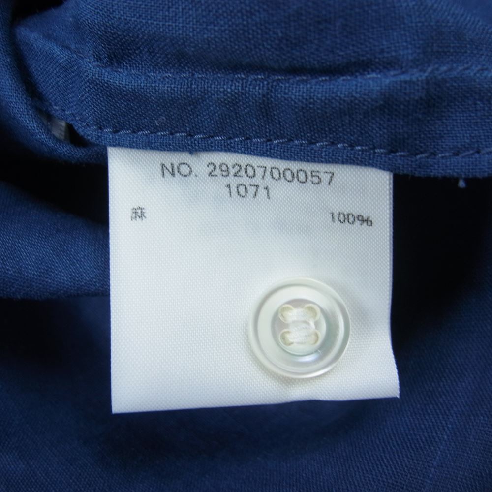 Ron Herman ロンハーマン 2920700057 半袖 リネン シャツ ネイビー系 S【中古】