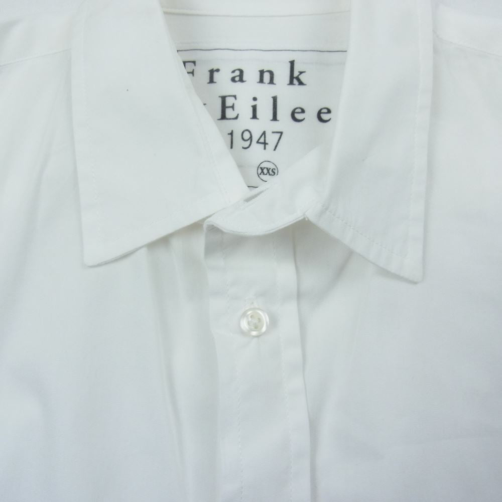 フランクアンドアイリーン ハート刺繍 コットン 長袖 シャツ ホワイト系 XXS【中古】