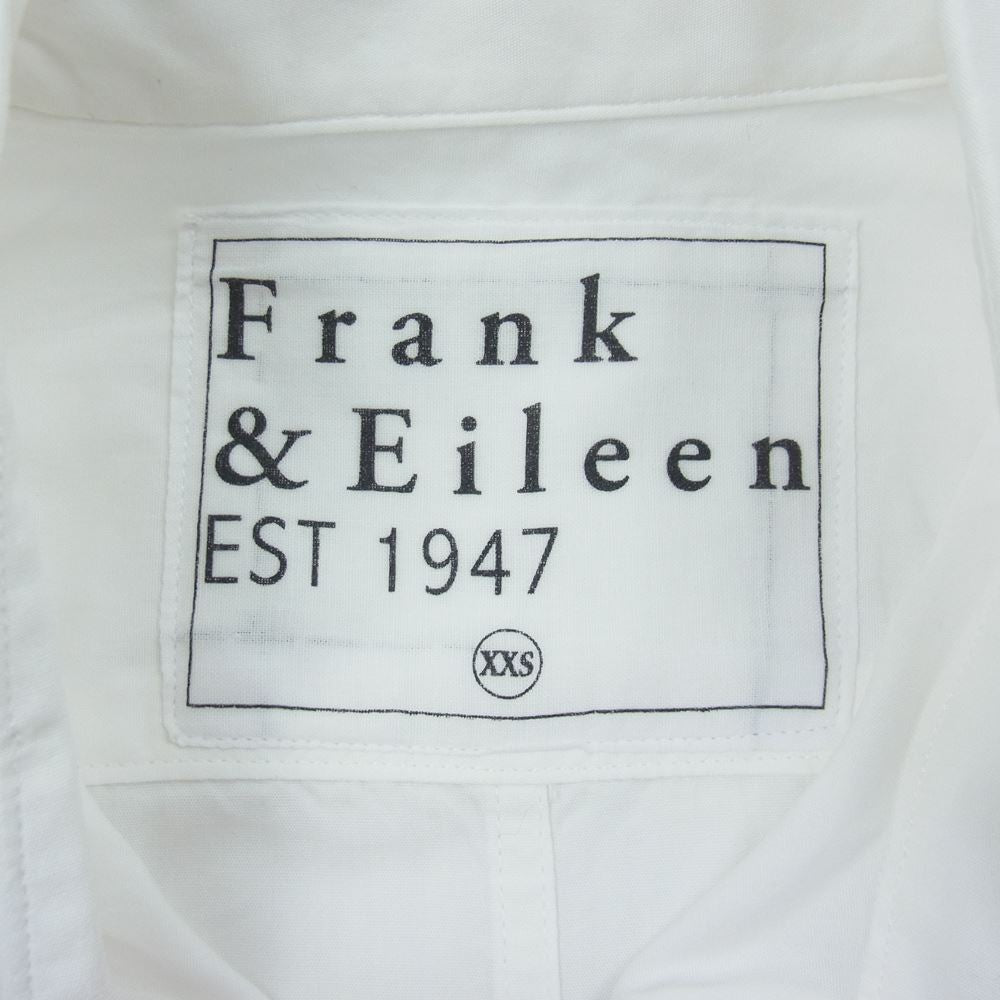 フランクアンドアイリーン ハート刺繍 コットン 長袖 シャツ ホワイト系 XXS【中古】