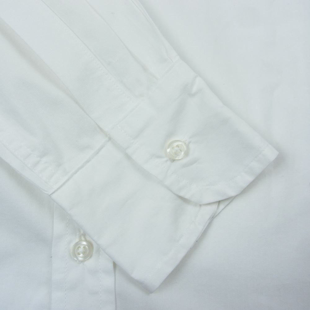 フランクアンドアイリーン ハート刺繍 コットン 長袖 シャツ ホワイト系 XXS【中古】