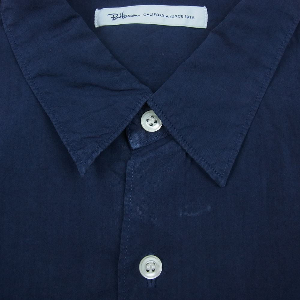 Ron Herman ロンハーマン 2620700055 テンセル混 コットン 長袖 シャツ  ネイビー系 S【中古】