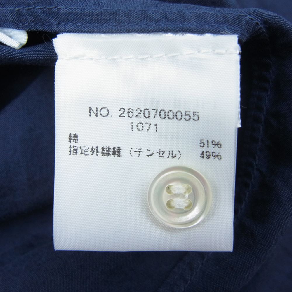 Ron Herman ロンハーマン 2620700055 テンセル混 コットン 長袖 シャツ  ネイビー系 S【中古】