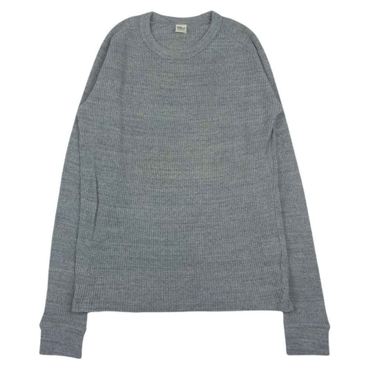 Ron Herman ロンハーマン 122090080 ワッフル ニット サーマル カットソー グレー  グレー系 S【中古】