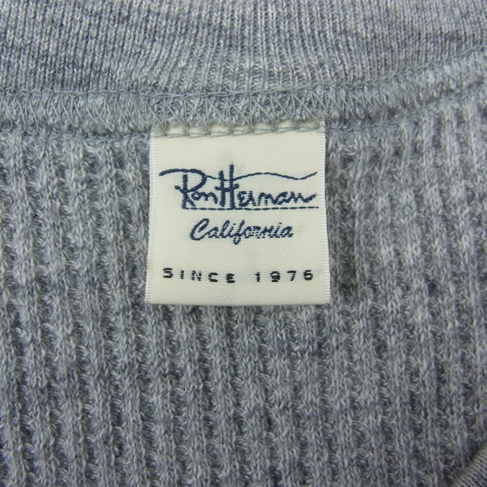 Ron Herman ロンハーマン 122090080 ワッフル ニット サーマル カットソー グレー  グレー系 S【中古】