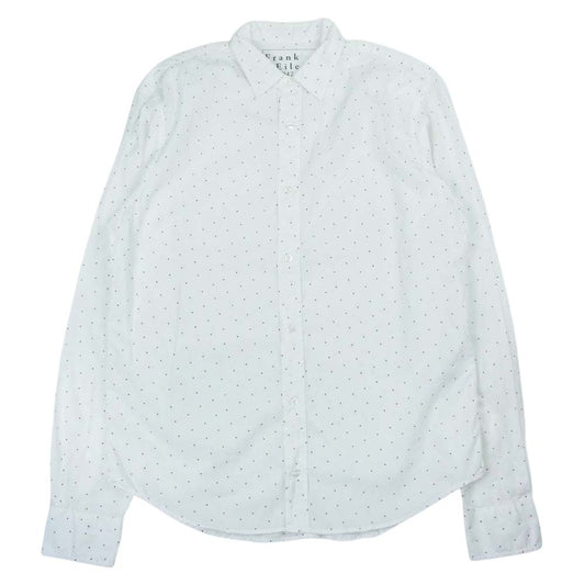 フランクアンドアイリーン コットン ハートドット 長袖 シャツ  ホワイト系 XS【中古】