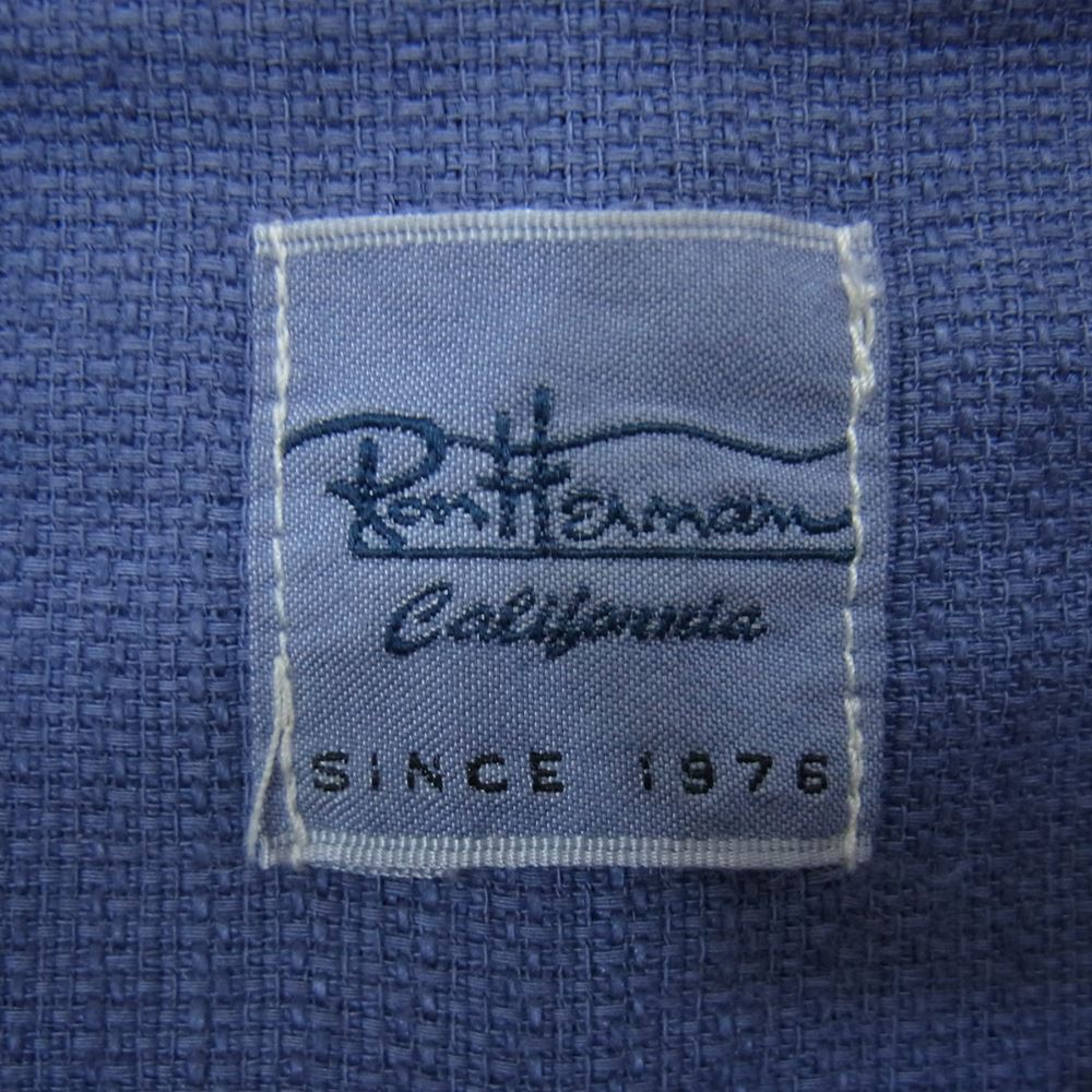 Ron Herman ロンハーマン 2920700052 リネン混 長袖 シャツ ブルー系 S【中古】