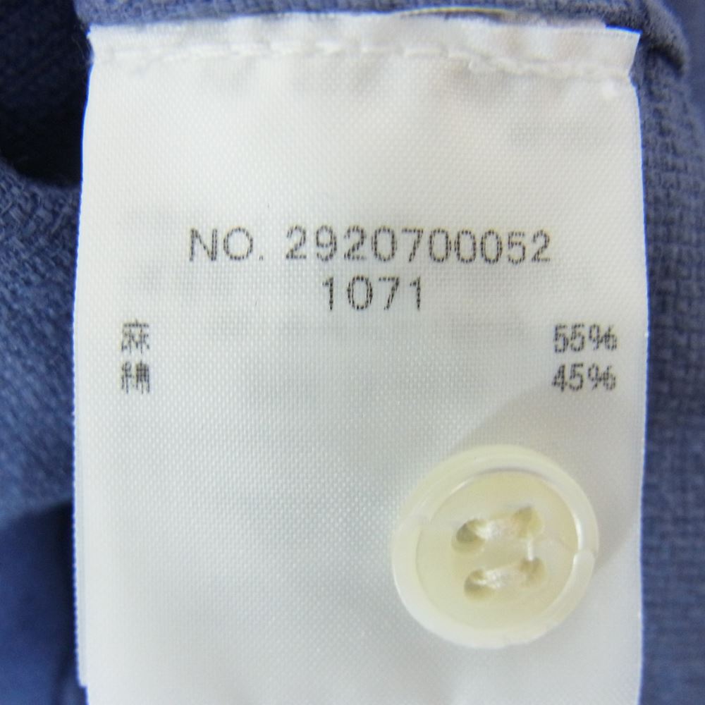 Ron Herman ロンハーマン 2920700052 リネン混 長袖 シャツ ブルー系 S【中古】