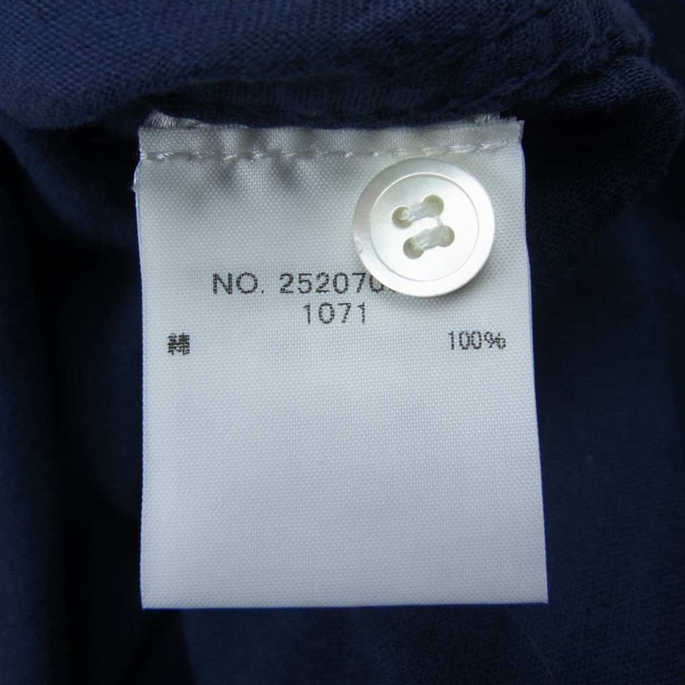 Ron Herman ロンハーマン 2520700359 マチ付 コットン 長袖 シャツ ネイビー系 S【中古】