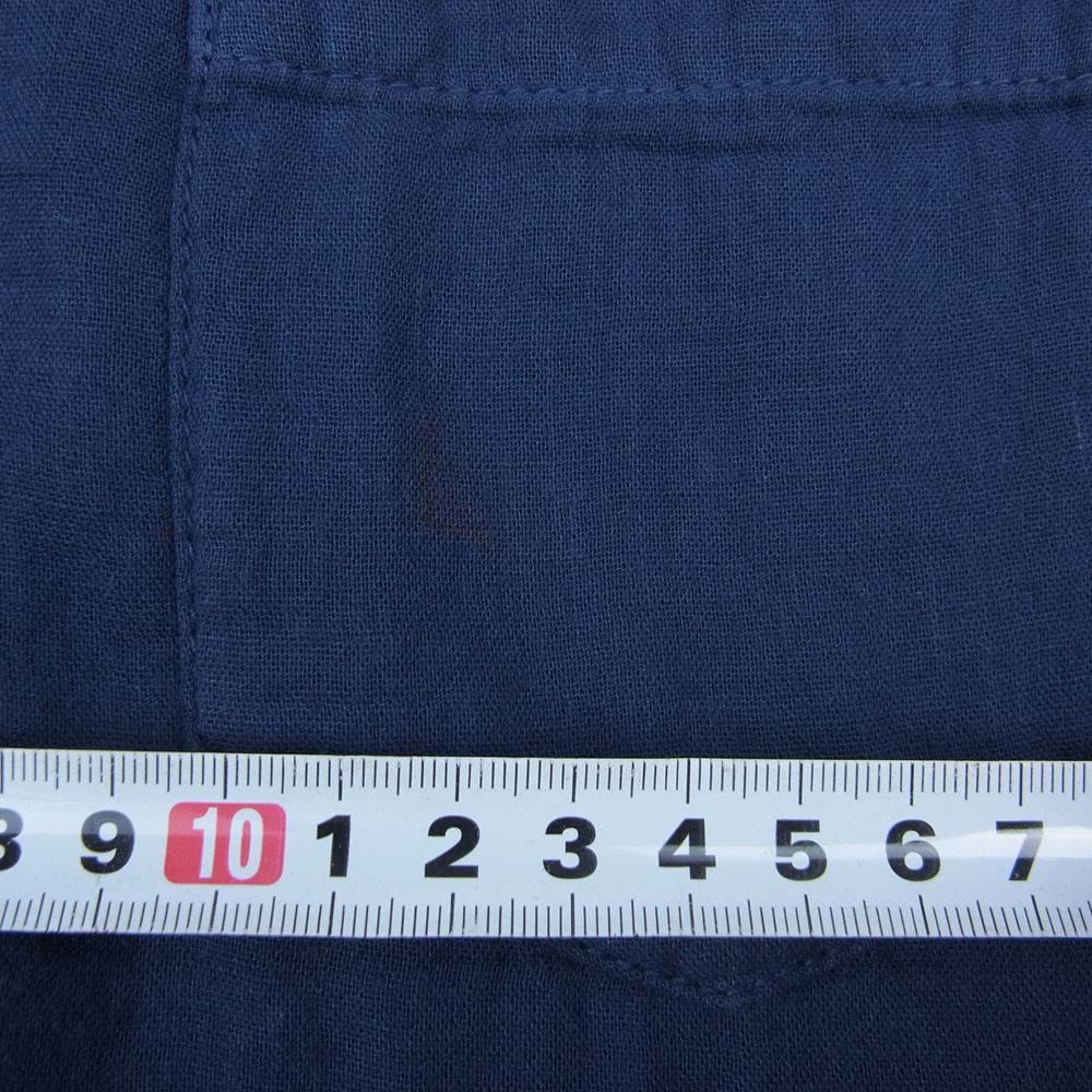 Ron Herman ロンハーマン 2520700359 マチ付 コットン 長袖 シャツ ネイビー系 S【中古】