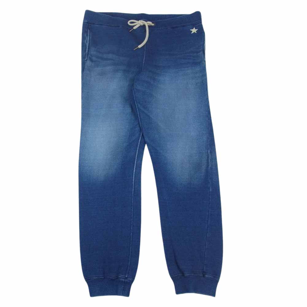 ロンハーマン クラッシュ インディゴ デニム スウェット L