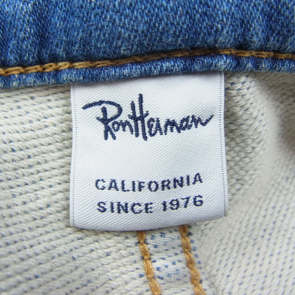 Ron Herman ロンハーマン 16AW  622060024-1071 ダメージ加工 スウェット デニム パンツ インディゴブルー系 M【中古】