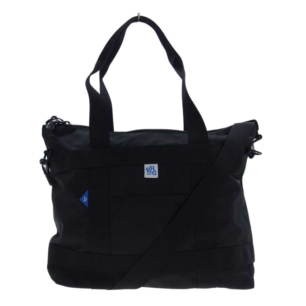 Ron Herman ロンハーマン 17SS × BRAVO SCOPE BLOCK I ナイロン2WAY ショルダー トート バッグ ブラック系 ブルー系【中古】