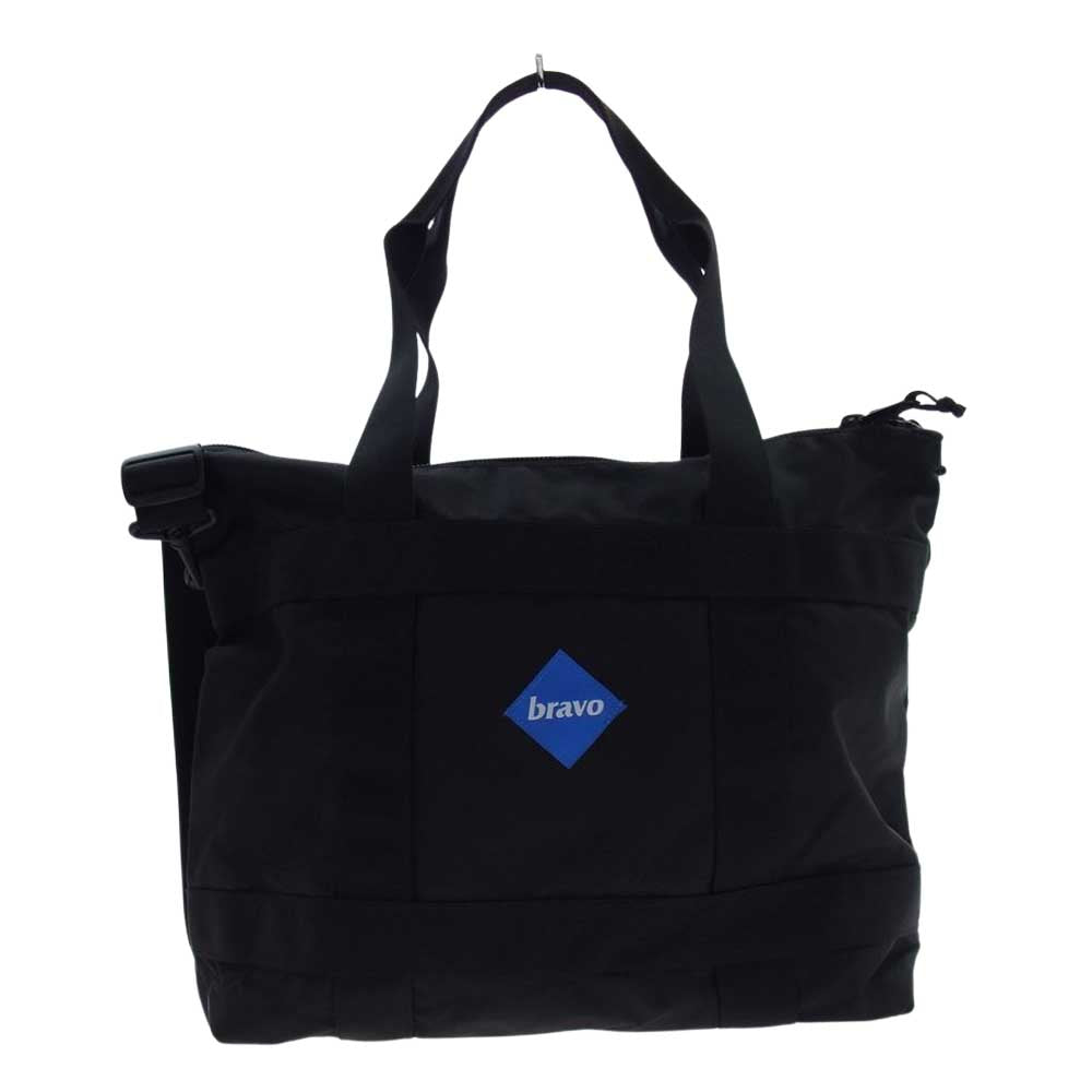 Ron Herman ロンハーマン 17SS × BRAVO SCOPE BLOCK I ナイロン2WAY ショルダー トート バッグ ブラック系 ブルー系【中古】