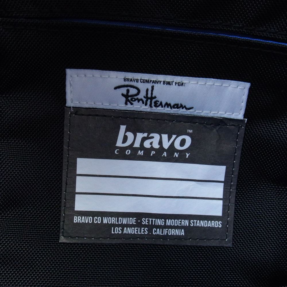 Ron Herman ロンハーマン 17SS × BRAVO SCOPE BLOCK I ナイロン2WAY ショルダー トート バッグ ブラック系 ブルー系【中古】