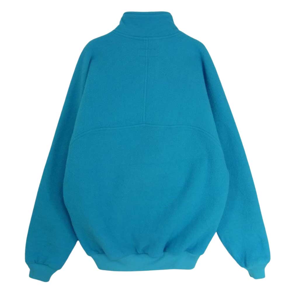 ジャンスポーツ USA製 90s ハーフジップ アノラック フリース プルオーバー ブルー系 M【中古】