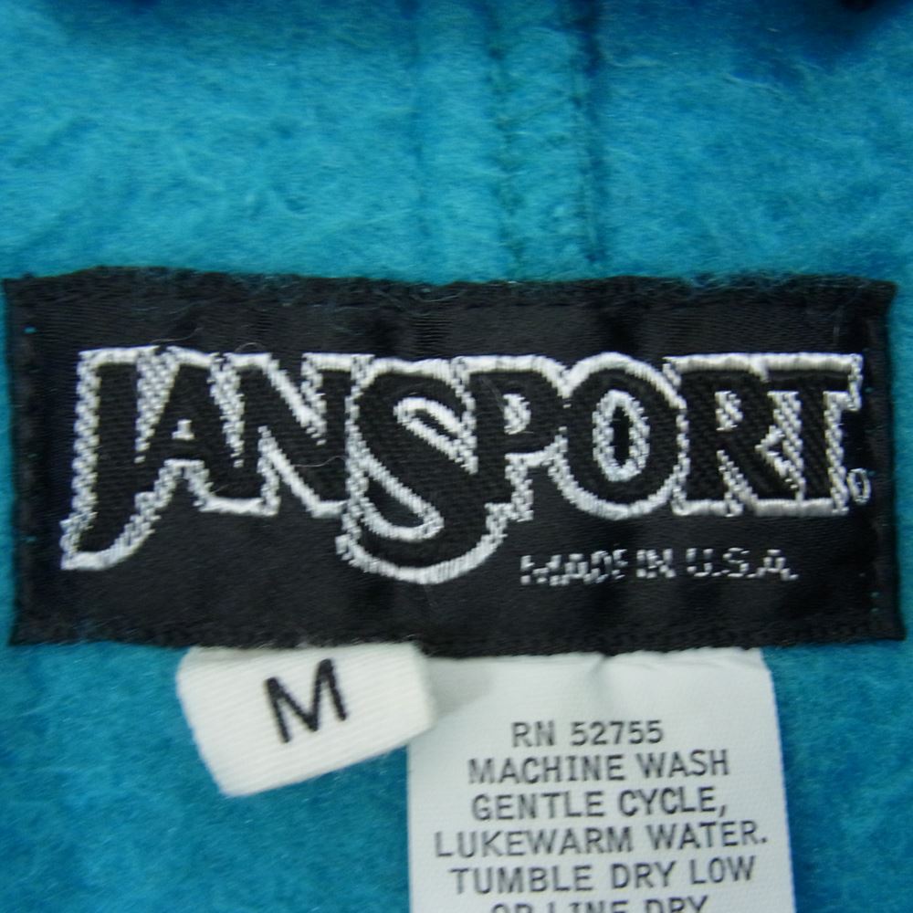 ジャンスポーツ USA製 90s ハーフジップ アノラック フリース プルオーバー ブルー系 M【中古】