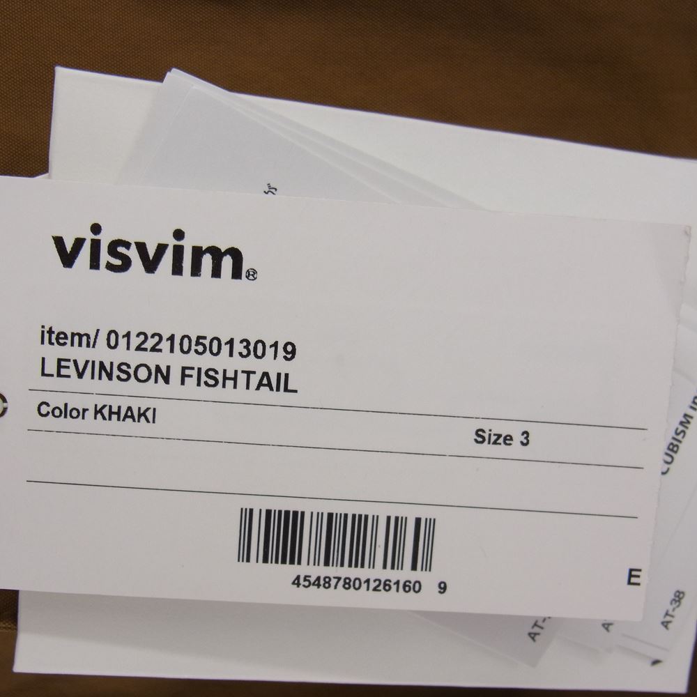 VISVIM ビズビム 22SS 0122105013019 LEVINSON FISHTAIL 泥染め モッズ ミリタリー コート カーキ  カーキ系 ３【極上美品】【中古】