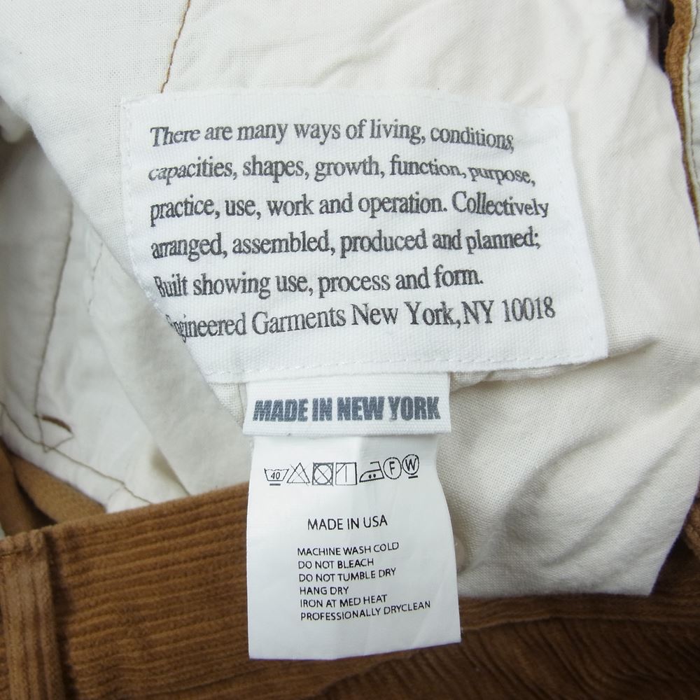 Engineered Garments エンジニアードガーメンツ コーデュロイ パンツ  ブラウン系 32【中古】