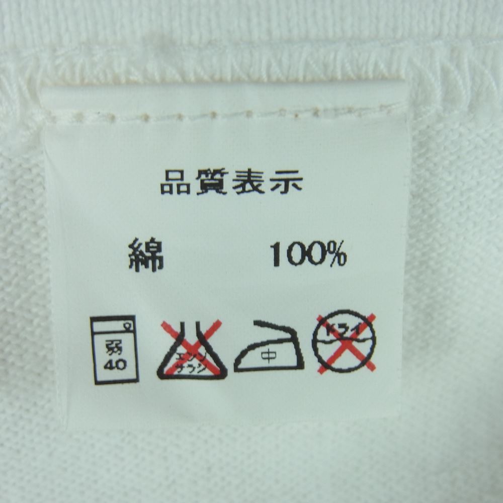 THE FLAT HEAD ザフラットヘッド ラグランスリーブ カットソー 長袖 Tシャツ TEE コットン 日本製 ホワイト系 ブラック系 38【中古】